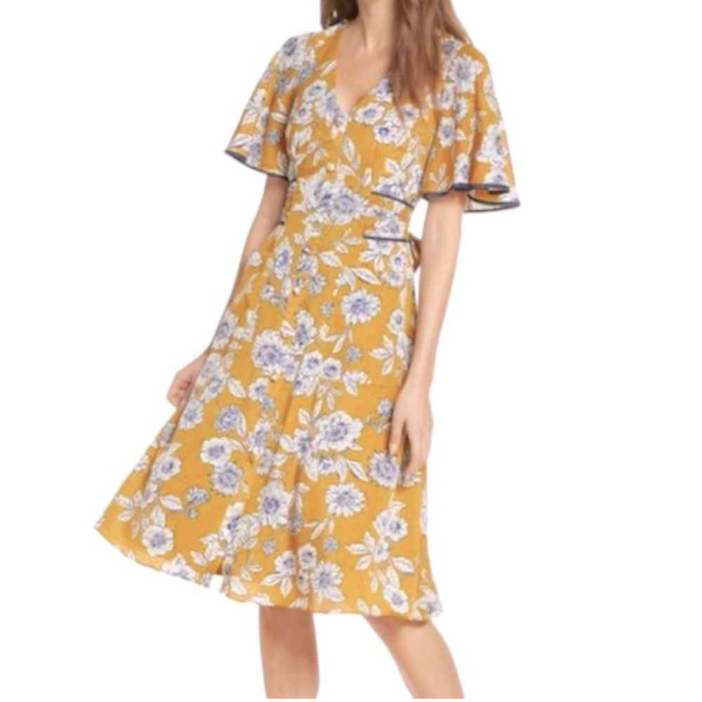 Eliza J Floral Midi Dress